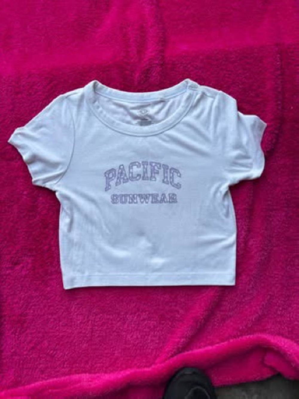 PacSun Pacific Sunwear Graphic Crop Top Size Medium